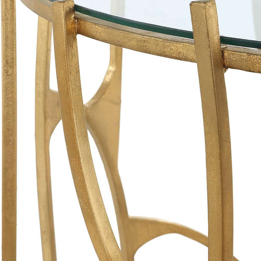 Uttermost - Ritual Round Gold Side Table - 22894 veiw 2