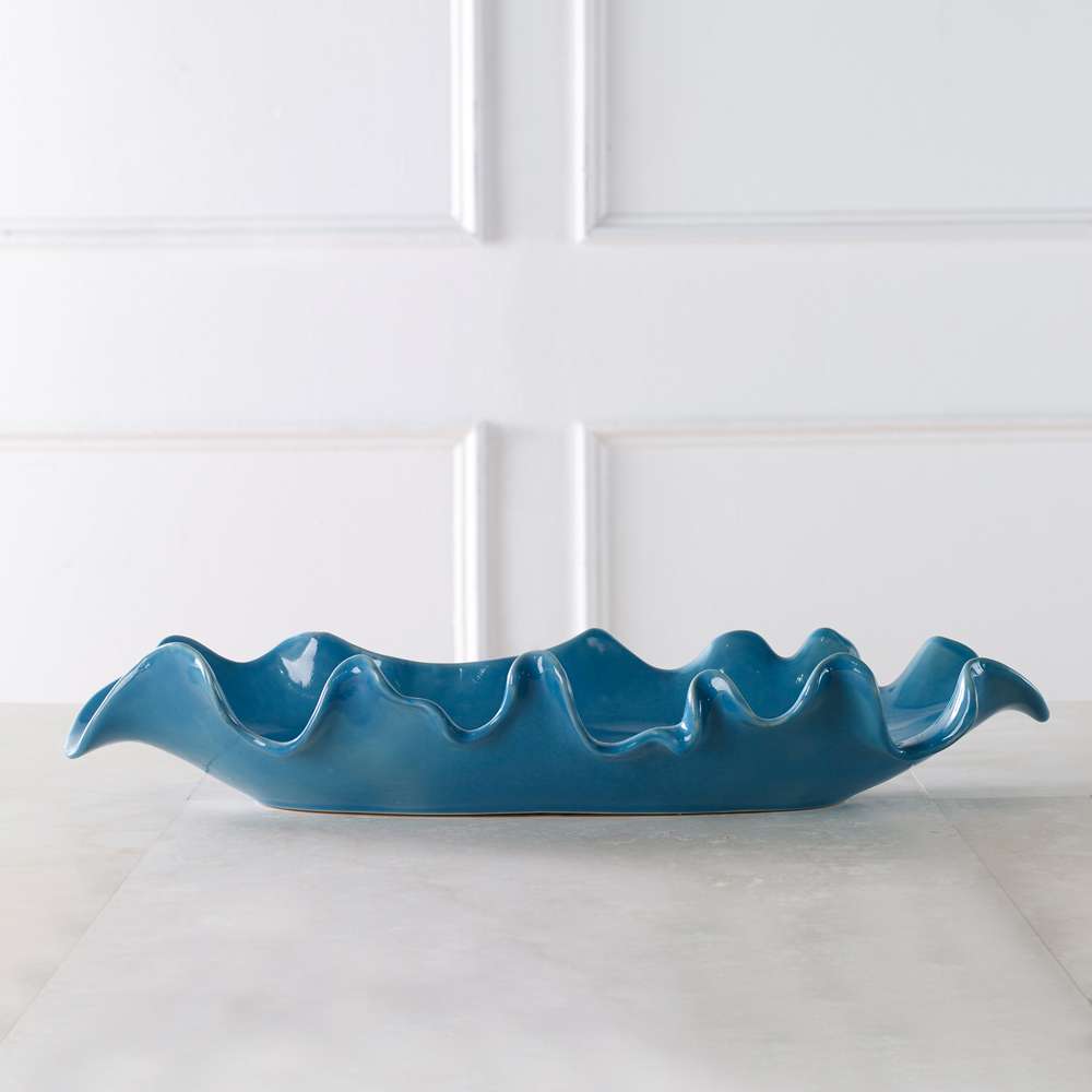 Uttermost - Ruffled Feathers Blue Bowl - 18052 veiw 4