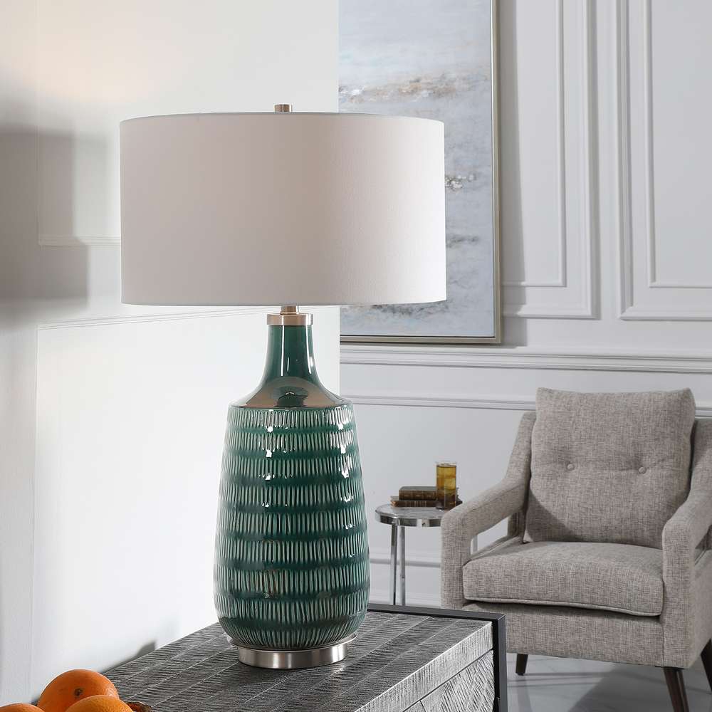 Uttermost - Scouts Deep Green Table Lamp - 28376-1 veiw 4