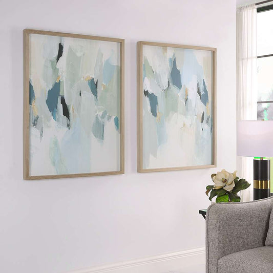 Uttermost - Seabreeze Abstract Framed Canvas Prints Set/2 - 32282 veiw 2
