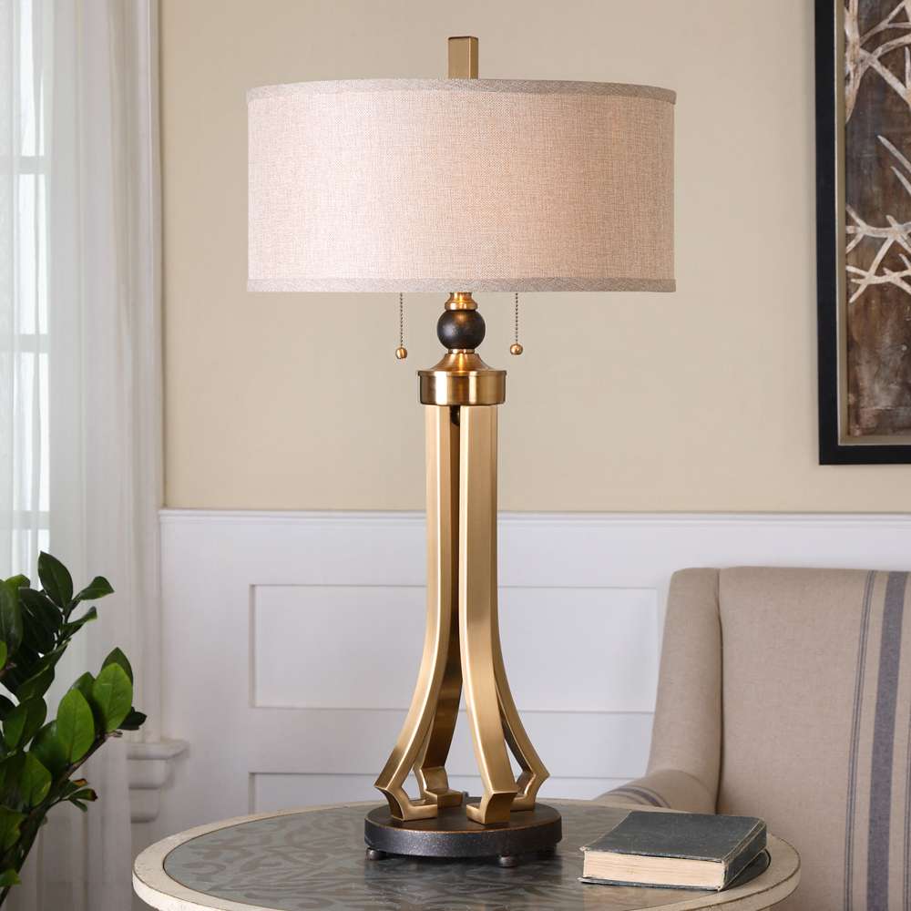 Uttermost - Selvino Brushed Brass Table Lamp - 26631-1 veiw 2