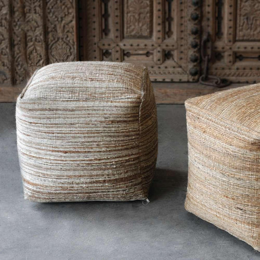 Uttermost - Shiro Beige Pouf - 23958 veiw 2