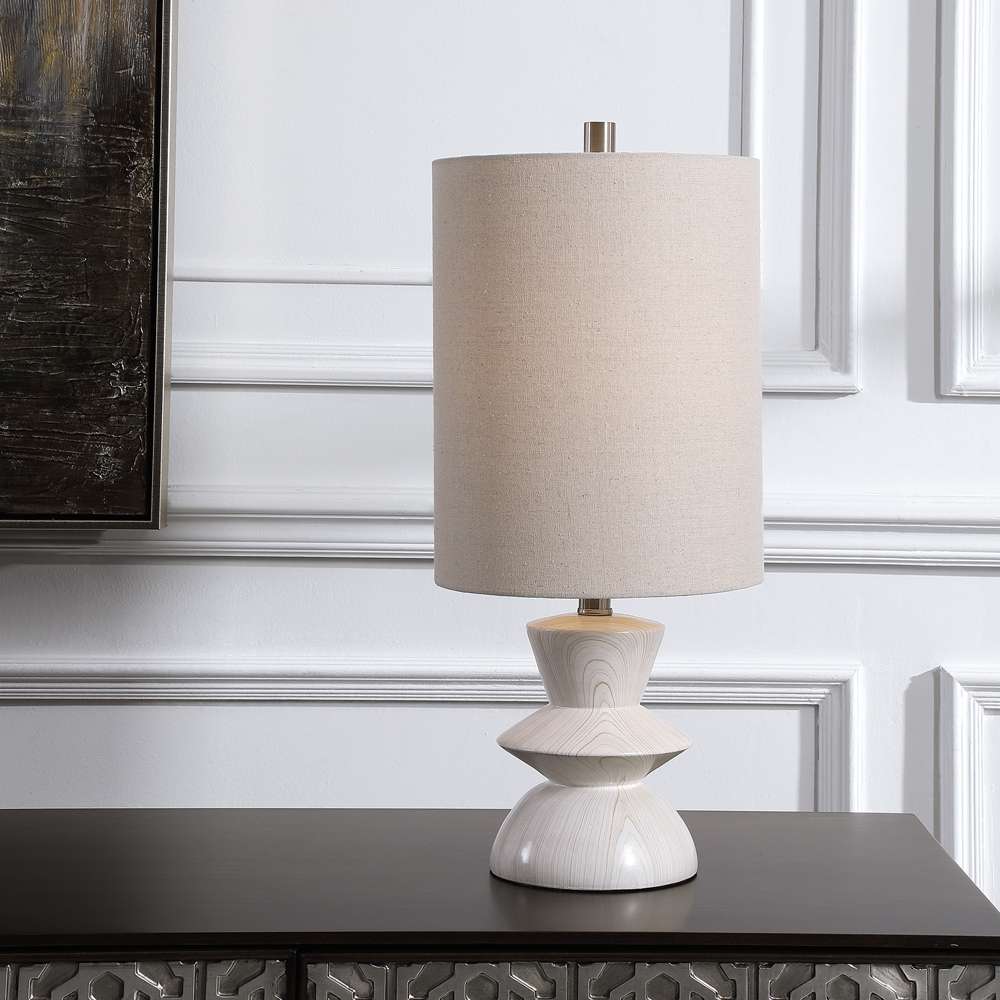 Uttermost - Stevens Bleached Wood Buffet Lamp - 28422-1 veiw 4