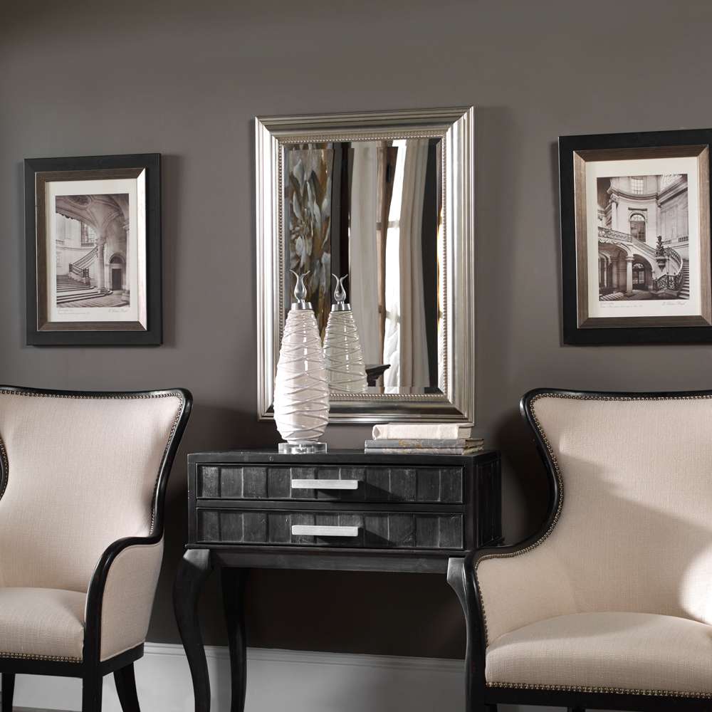 Uttermost - Stuart Silver Beaded Mirror - 12005-B veiw 4
