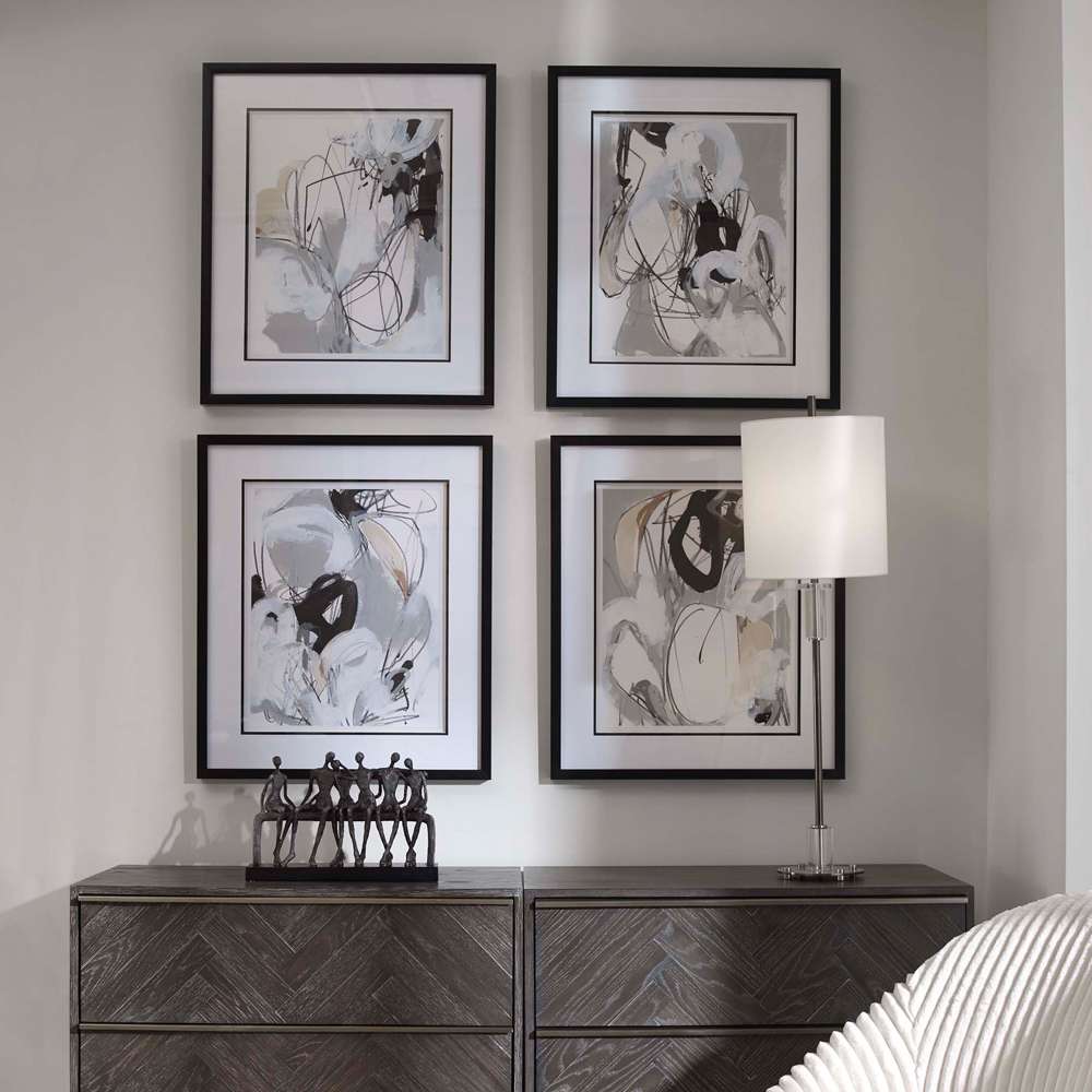 Uttermost - Tangled Threads Abstract Framed Prints (Set of 4) - 41419 veiw 4