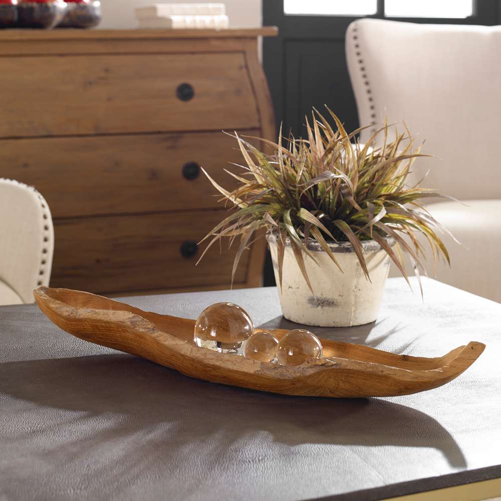Uttermost - Teak Leaf Bowl - 17085 veiw 4