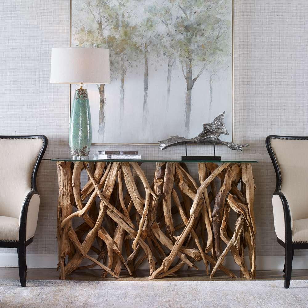 Uttermost - Teak Wood Console - 25593 veiw 4