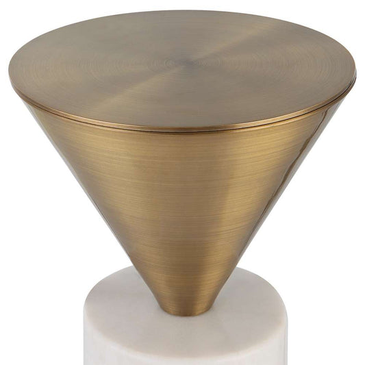 Uttermost - Top Hat Brass Drink Table - 25250 veiw 2