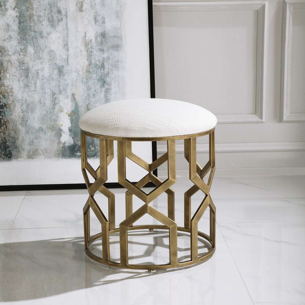 Uttermost - Trellis Geometric Accent Stool - 23579 veiw 4