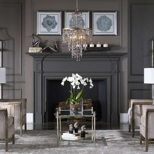 Uttermost - Valka 6 Light Crystal Chandelier - 21288 veiw 2