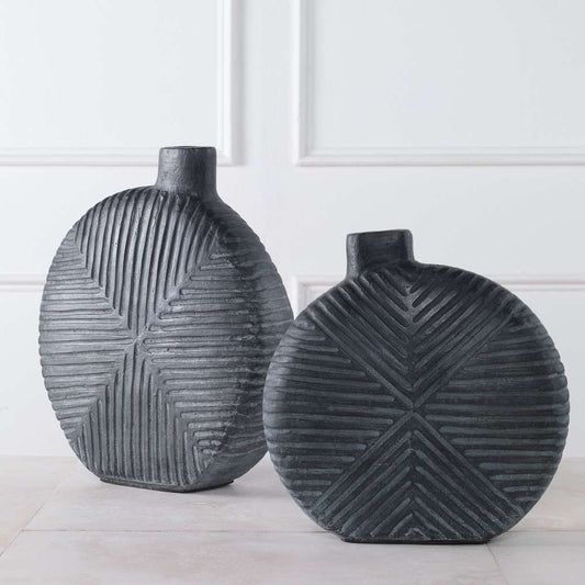 Uttermost - Viewpoint Aged Black Vases, Set/2 - 17114 veiw 2
