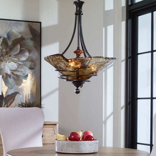 Uttermost - Vitalia 3 Lt Oil Rubbed Bronze Pendant - 21904 veiw 2
