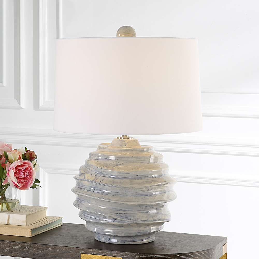 Uttermost - Waves Blue & White Accent Lamp - 30194-1 veiw 4