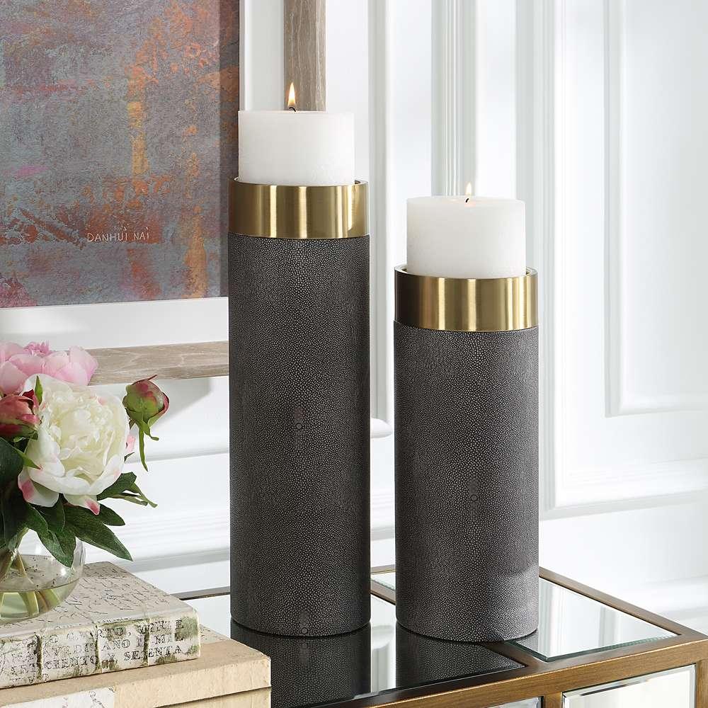 Uttermost - Wessex Gray Candleholders (Set of 2) - 18061 veiw 3