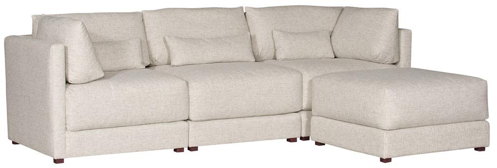 Vanguard Furniture - Dove Stocked Armless Chair - Jack Linen Fabric - T2V110-AC veiw 4