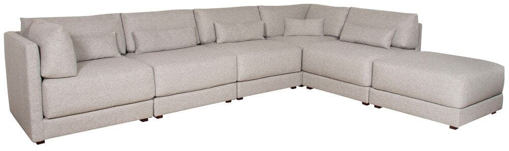 Vanguard Furniture - Dove Stocked Armless Chair - Keland Pewter Fabric - T5V110-AC veiw 6