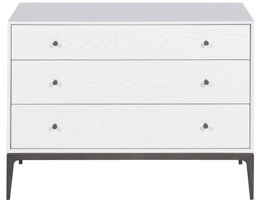 Vanguard Furniture - Essence Nightstand - Large - Pure White with Bronze - 7035N2-PE veiw 2