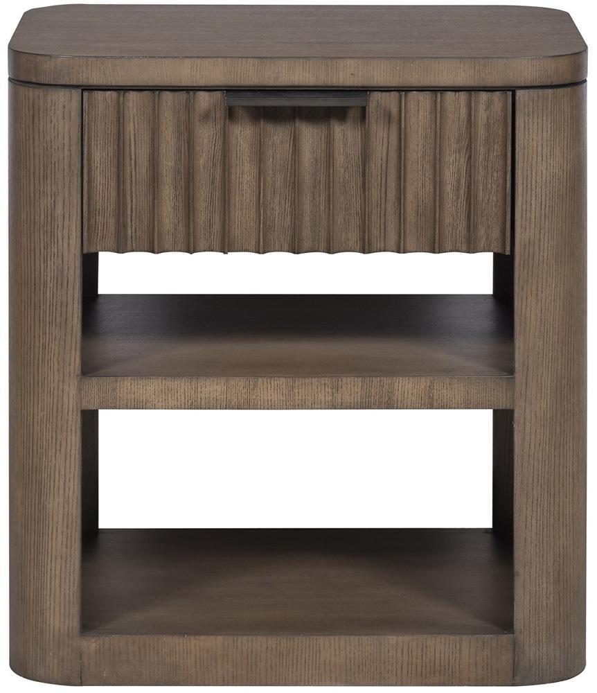 Vanguard Furniture - Grandhaven Fluted Front Nightstand - Flaxen Stone - W421N2-FO veiw 2