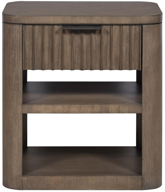 Vanguard Furniture - Grandhaven Fluted Front Nightstand - Flaxen Stone - W421N2-FO veiw 2
