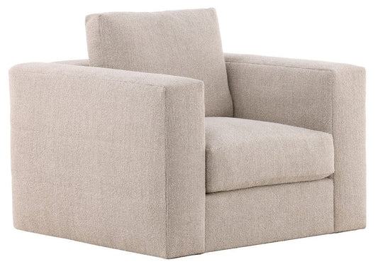 Vanguard Furniture - Leone - Stocked Swivel Chair - Topper Oatmeal Fabric - T4V158-SW view 2