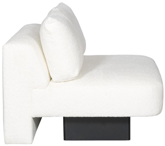 Vanguard Furniture - Lola Stocked Armless Loveseat - Itilia Ivory - T1V166-ALS veiw 3