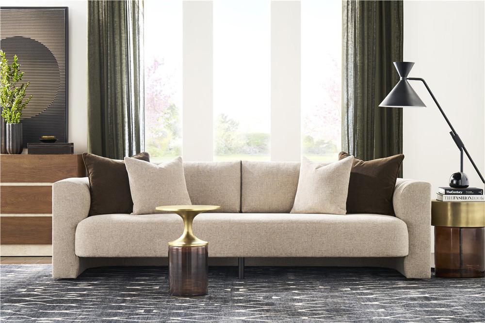 Vanguard Furniture - Lola Stocked Bench Seat Sofa - Jasper Pebble - T2V166-1S veiw 6