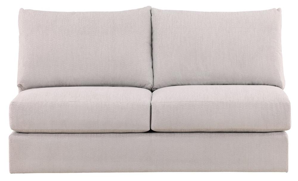 Vanguard Furniture - Lucy Stocked Armless Loveseat - Trackstar Nickel - T9V163ALS veiw 2