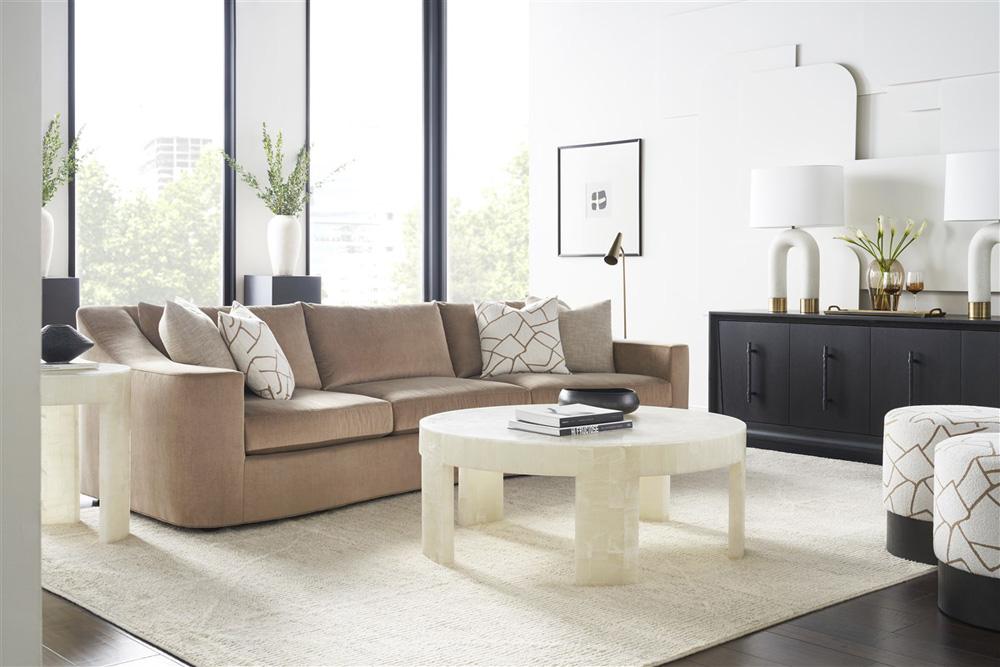 Vanguard Furniture - Meridian Round End Table - Bricked Cloud Onyx - P568E veiw 6