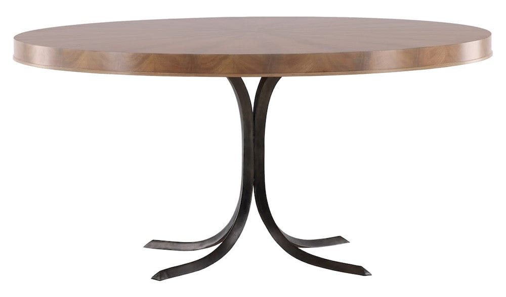 Vanguard Furniture - Rendition - Dining Table - Mocha with Oil Rubbed Steel - 8406T1-OC view 4