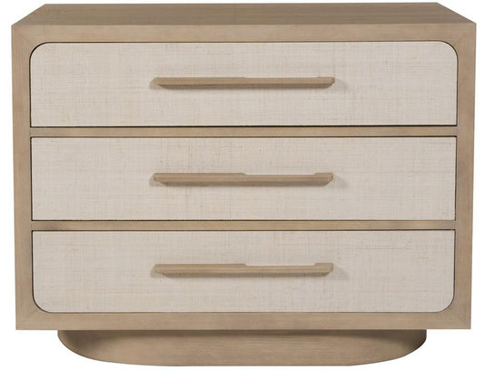 Vanguard Furniture - Reveal Nightstand - Large - Navajo Case/Snowdrift Raffia - P592N1-IO veiw 2