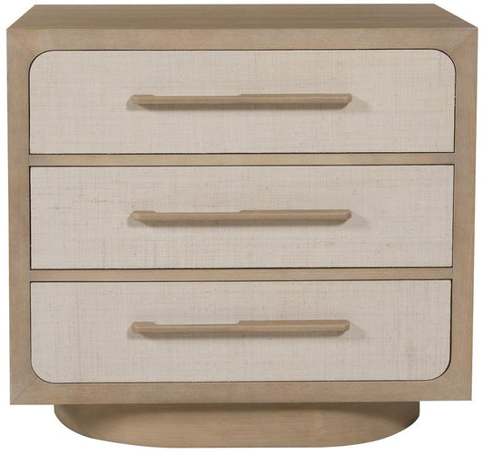 Vanguard Furniture - Reveal Nightstand - Small - Navajo Case/Snowdrift Raffia - P592N2-IO veiw 2