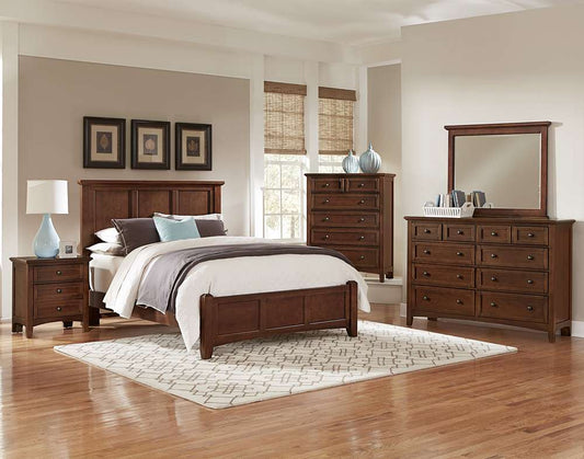 Vaughan Bassett - Bonanza Double Dresser with 6 Drawers in Cherry - BB28-001 veiw 2