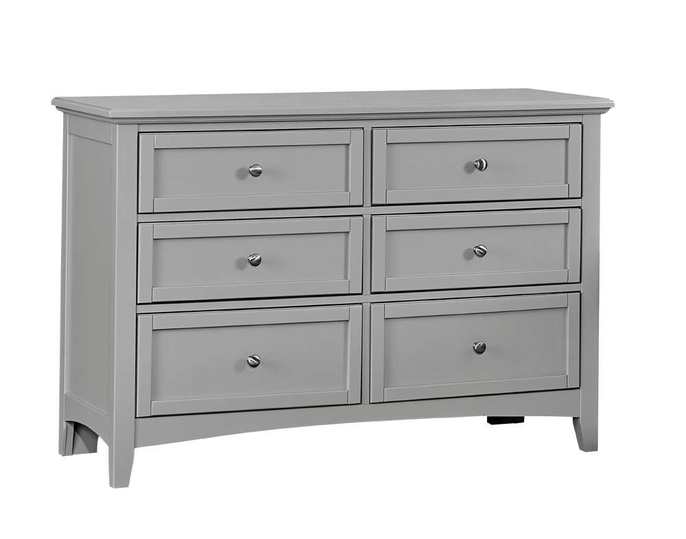 Vaughan Bassett - Bonanza Double Dresser with 6 Drawers in Gray - BB26-001 veiw 1