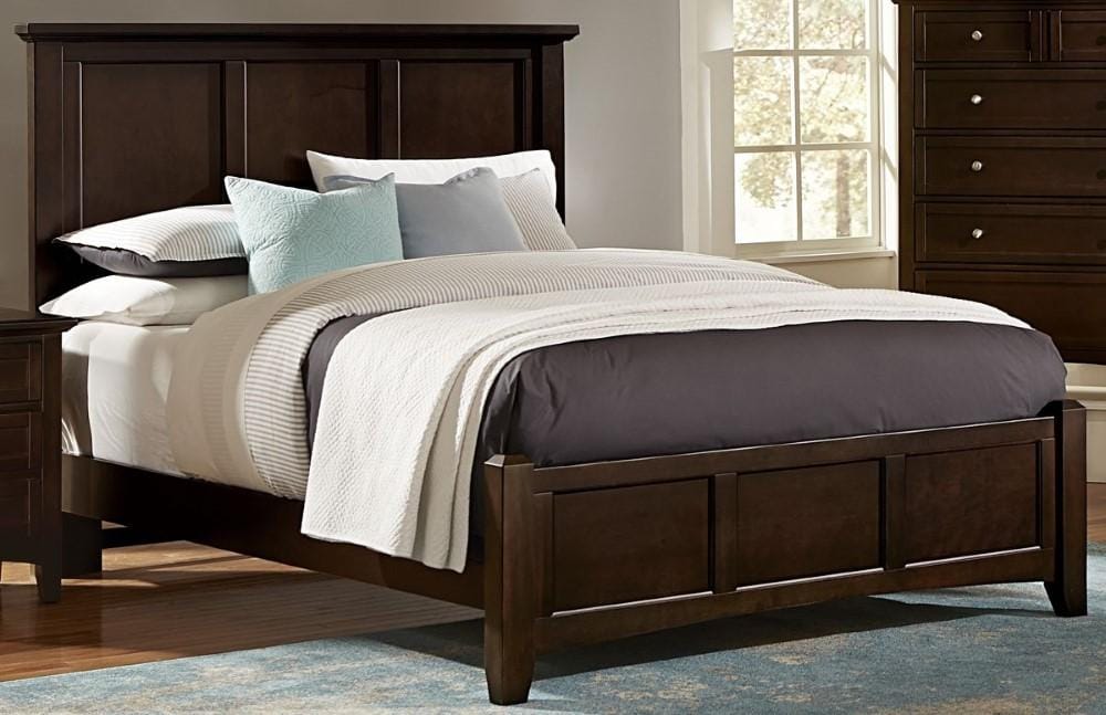 Vaughan Bassett - Bonanza Full Mansion Bed In Merlot - BB27-255_552_911 veiw 1