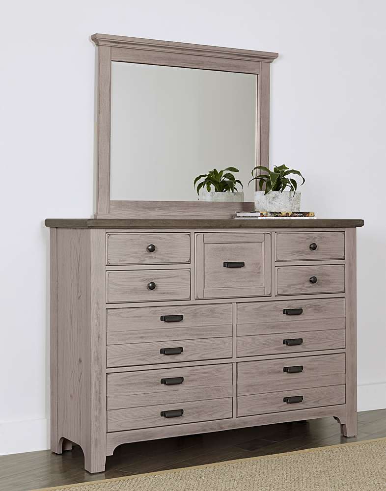 Vaughan Bassett - Bungalow Master Landscape Mirror in Dover Grey/Folkstone - 741-447 veiw 4