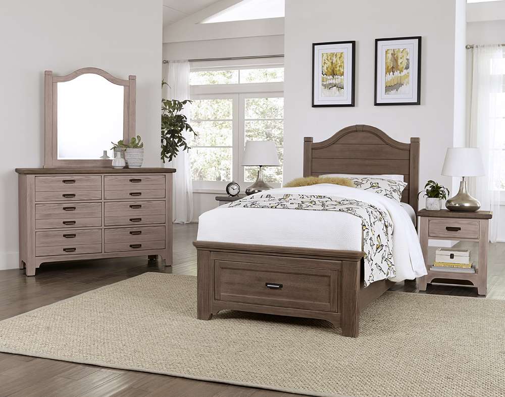 Vaughan Bassett - Bungalow Night Stand with 1 Drawers in Dover Grey/Folkstone - 741-226 veiw 3