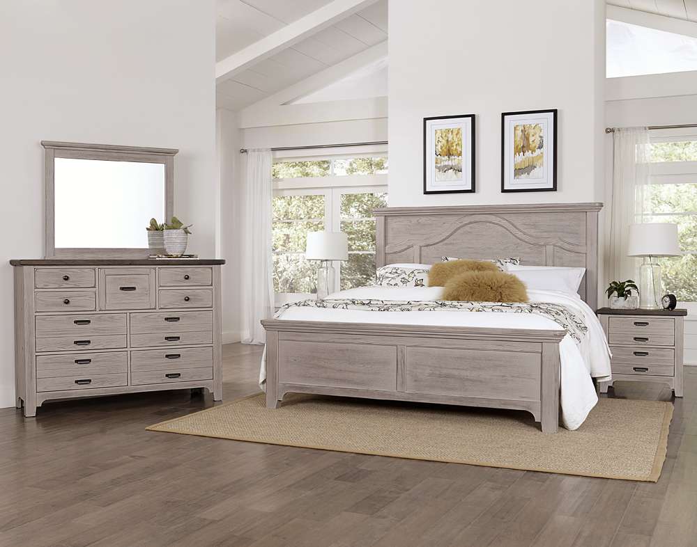 Vaughan Bassett - Bungalow Queen Mantel Bed in Dover Grey/Folkstone - 741-559-955-922 veiw 4