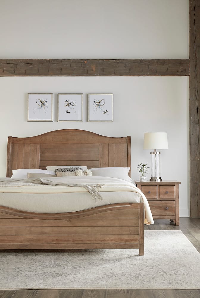 Vaughan Bassett - Cool Farmhouse - Queen Sleigh Bed - Natural - 800-553-355-922 view 5