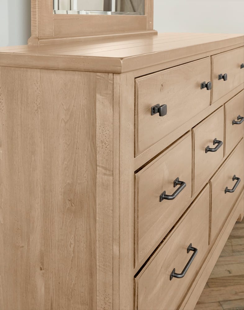Vaughan Bassett - Cool Rustic - Dresser - 7 Drwr - Clear Maple - 176-002 view 6