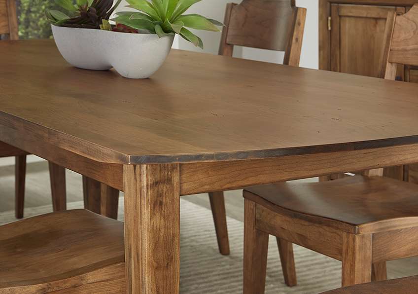 Vaughan Bassett - Crafted Cherry - Artisan and Post 72in Surfboard Table W/ 1 1/4in Top - 151-072 veiw 7