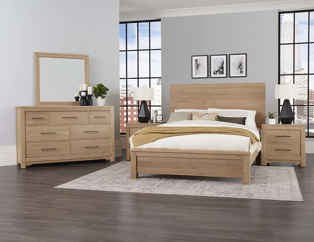 Vaughan Bassett - Crafted Cherry - Artisan and Post Queen Plank Bed - 154-559-955-922 veiw 5