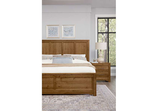 Vaughan Bassett - Crafted Cherry - Artisan and Post Queen Six Panel Bed - 151-558-855-922 veiw 2