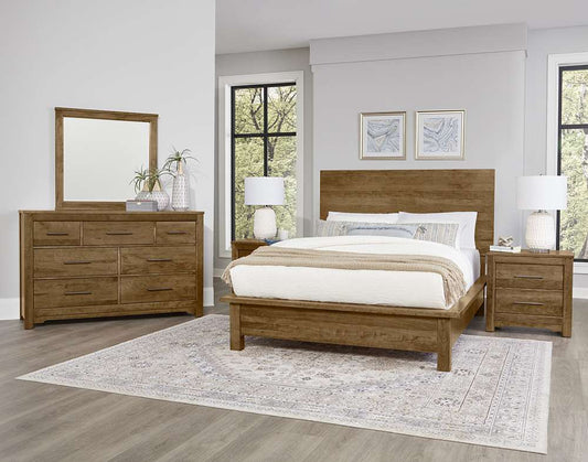 Vaughan Bassett - Crafted Cherry - Artisan and Post Queen Terrace Bed - 151-559-775-722 veiw 2