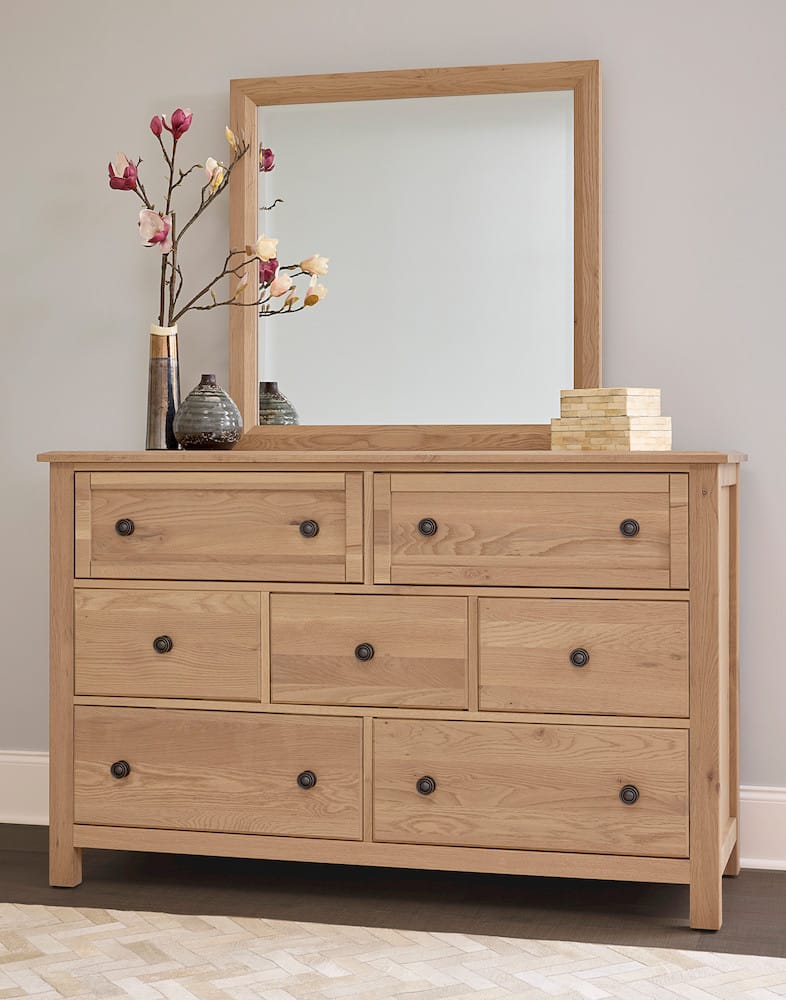 Vaughan Bassett - Custom Express - Landscape Mirror - Clear Oak - 120-444 view 3