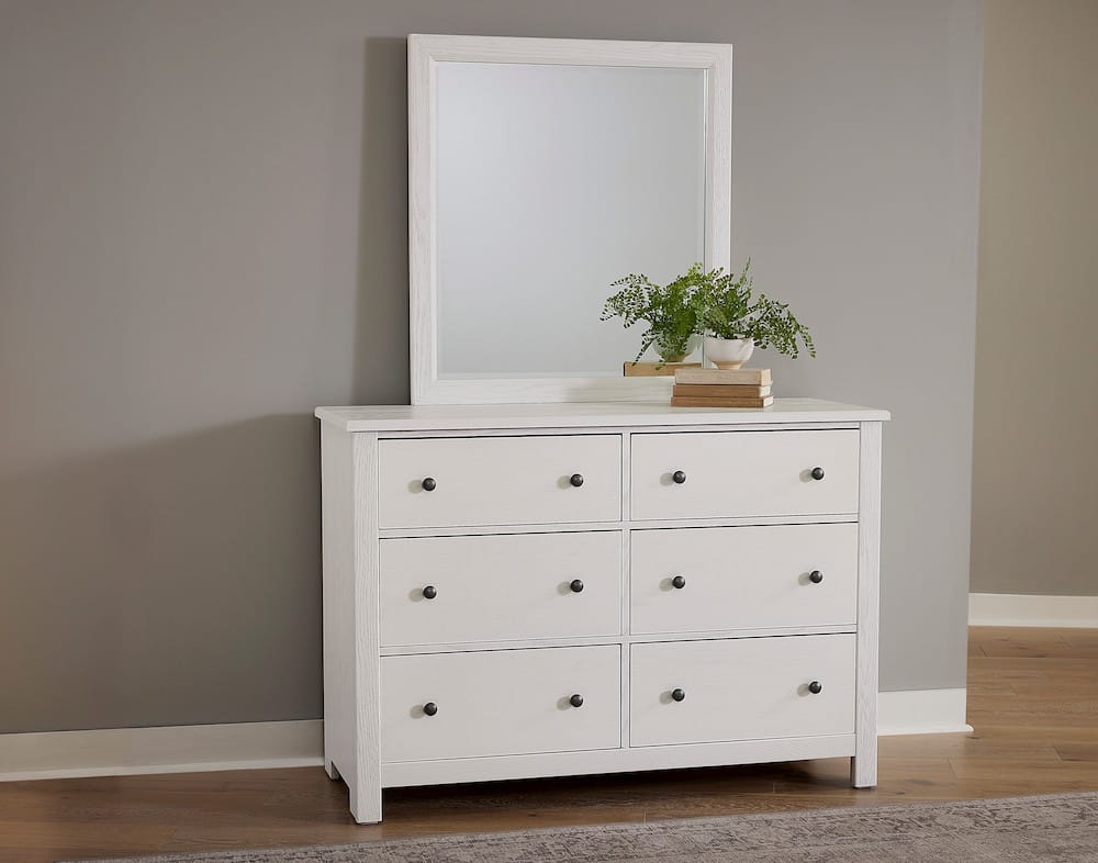 Vaughan Bassett - Fundamentals - Landscape Mirror - White - 16-446 view 4
