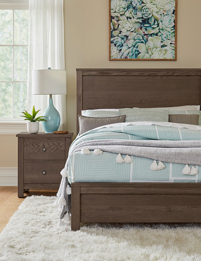 Vaughan Bassett - Fundamentals - Night Stand - 2 Drwr - Grey - 11-226 view 7
