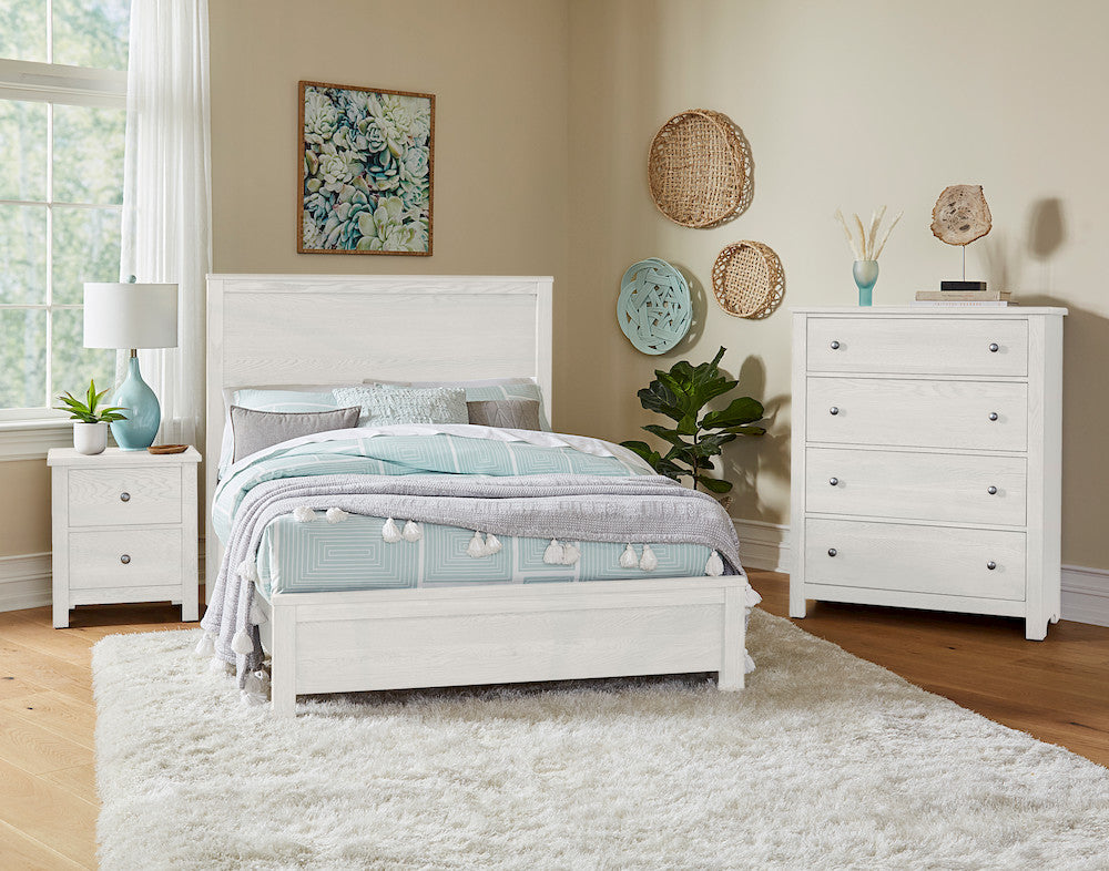 Vaughan Bassett - Fundamentals - Night Stand - 2 Drwr - White - 16-226 view 6