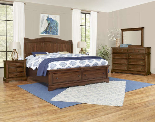 Vaughan Bassett - Heritage Bureau with 9 Drawers in Amish Cherry - 110-003 veiw 2