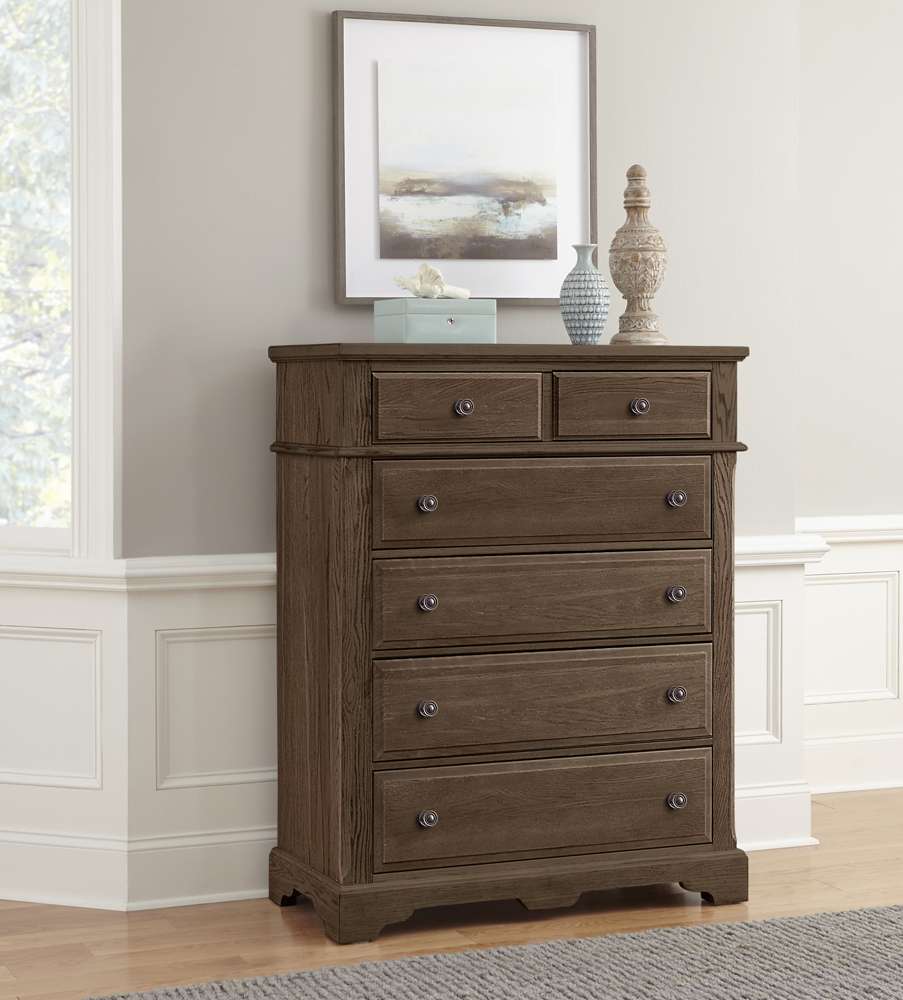 Vaughan Bassett - Heritage Chest with 5 Drawers in Cobblestone Oak - 112-115 veiw 2