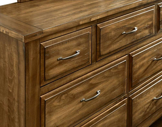 Vaughan Bassett - Maple Road Triple Dresser with 7 Drawers in Antique Amish - 118-003 veiw 2